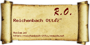 Reichenbach Ottó névjegykártya
